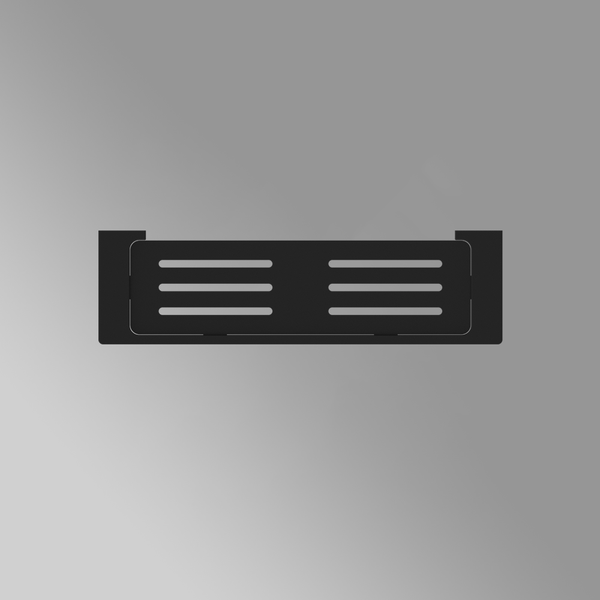 Nero Pearl Metal Shower Shelf Matte Black