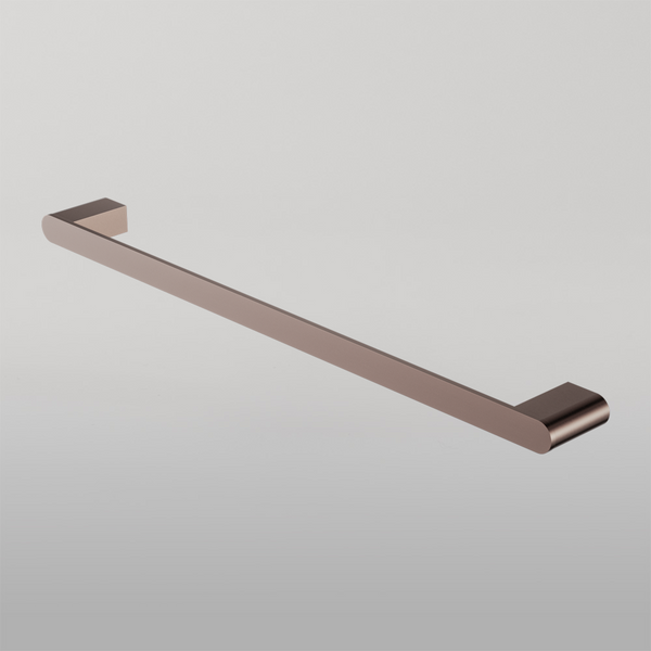 Nero Bianca Single Towel Rail 600mm Brushed Bronze