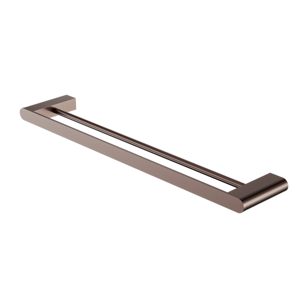 Nero Bianca Double Towel Rail 600mm Brushed Bronze