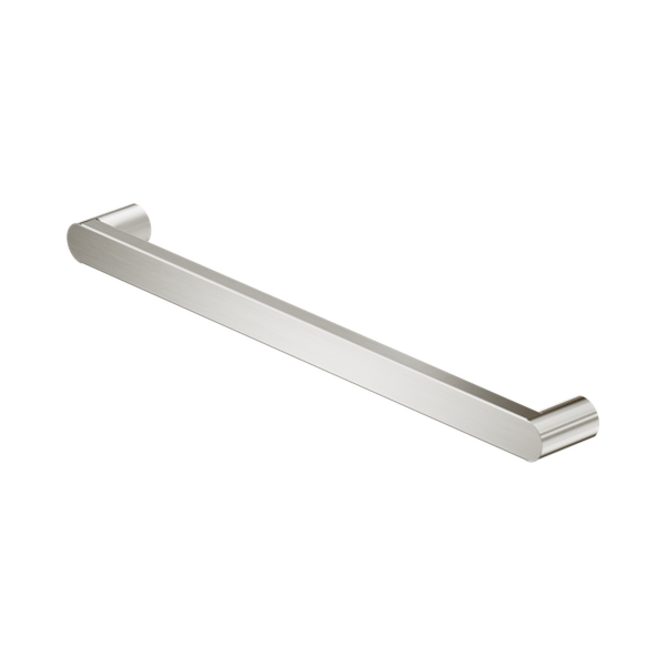 Nero Bianca 12V Single Heated Towel Rail Brushed Nickel