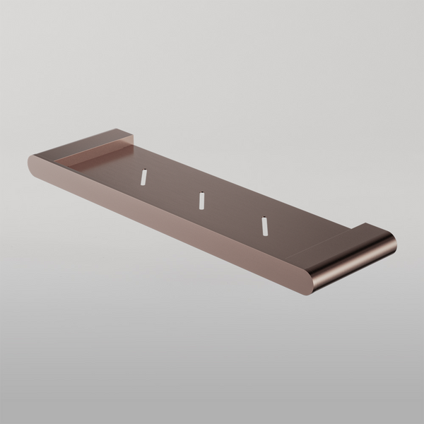 Nero Bianca Metal Shower Shelf Brushed Bronze