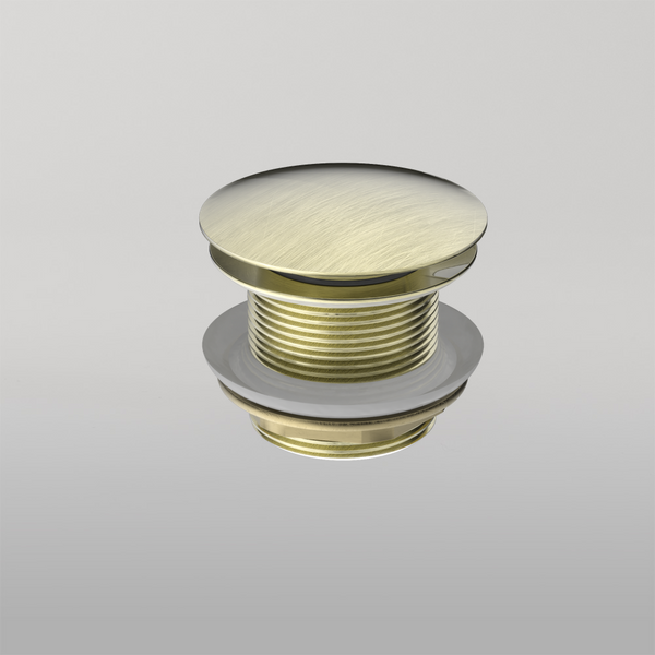 Nero 40mm Bath Pop-Up Plug With Removabel Waste No Overflow Aged Brass