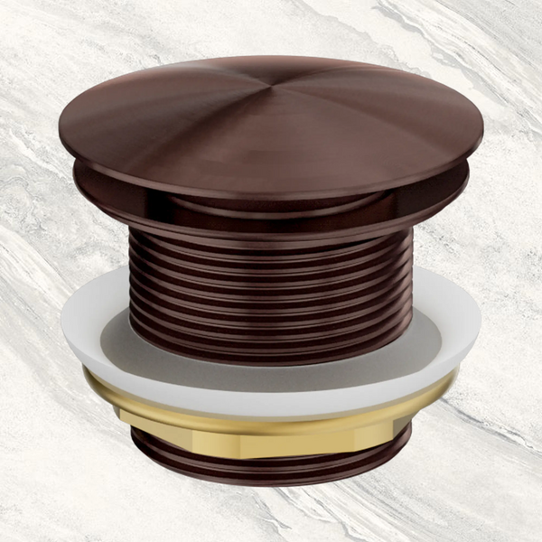 Nero 40mm Bath Pop-Up Plug With Removable Waste No Overflow Rome Bronze