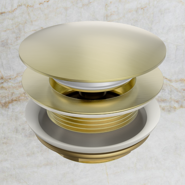 Nero Short Pop Up Bath Waste 40mm Brushed Gold