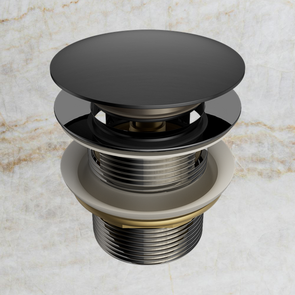 Nero Pop Up Bath Waste 40mm with Overflow Graphite