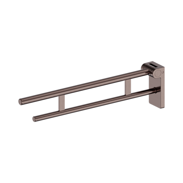Nero Mecca Care Foldable Toilet Support Arm Brushed Bronze
