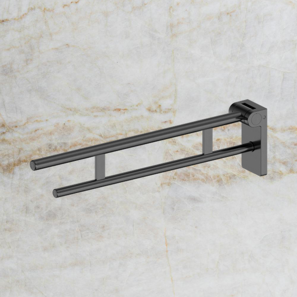 Nero Mecca Care Foldable Toilet Support Arm Gunmetal