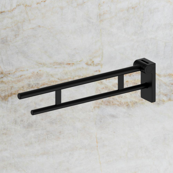 Nero Mecca Care Foldable Toilet Support Arm Matte Black