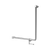 Nero Mecca Care 750x750mm 90 degree Bent Tube Grab Rail With Toilet Roll Holder Chrome