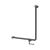 Nero Mecca Care 750x750mm 90 degree Bent Tube Grab Rail With Toilet Roll Holder Gunmetal