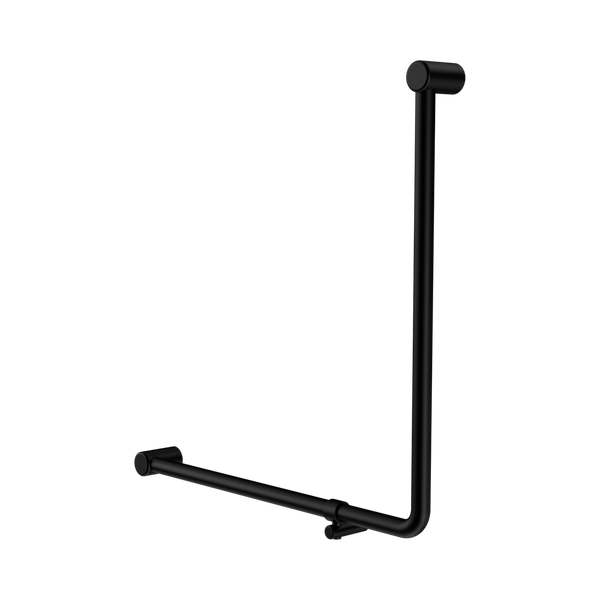 Nero Mecca Care 750x750mm 90 degree Bent Tube Grab Rail Matte Black