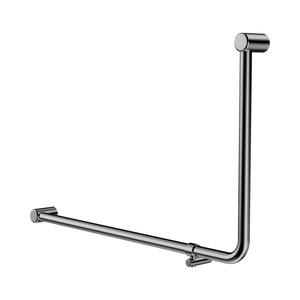 Nero Mecca Care DDA 600x1000mm 90 degree Bent Tube Grab Rail Chrome