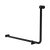Nero Mecca Care DDA 600x1000mm 90 degree Bent Tube Grab Rail Matte Black