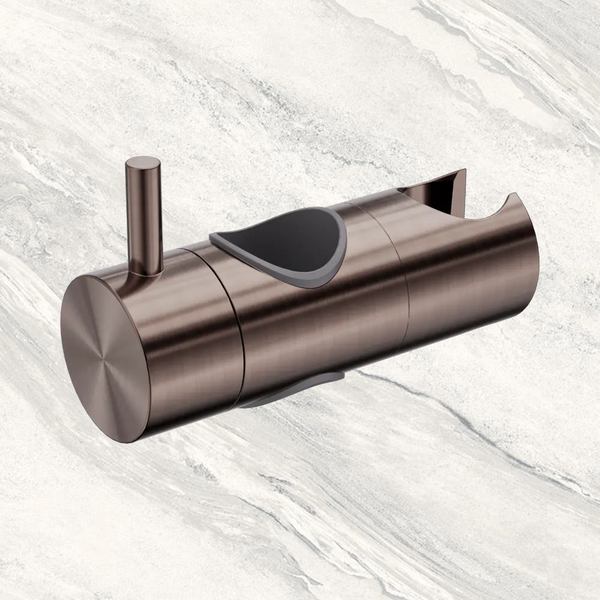 Nero Slider For Mecca Care 25mm Grab Rail and Adjustable Shower Rail Set 900mm Brushed Bronze