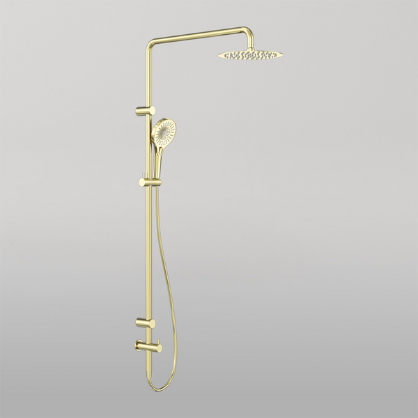 Nero Mecca Care 25mm Grab Rail 900mm Twin Shower Set Brushed Gold