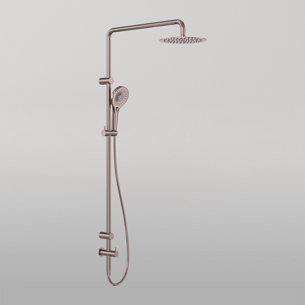 Nero Mecca Care 25mm Grab Rail 900mm Twin Shower Set Brushed Bronze