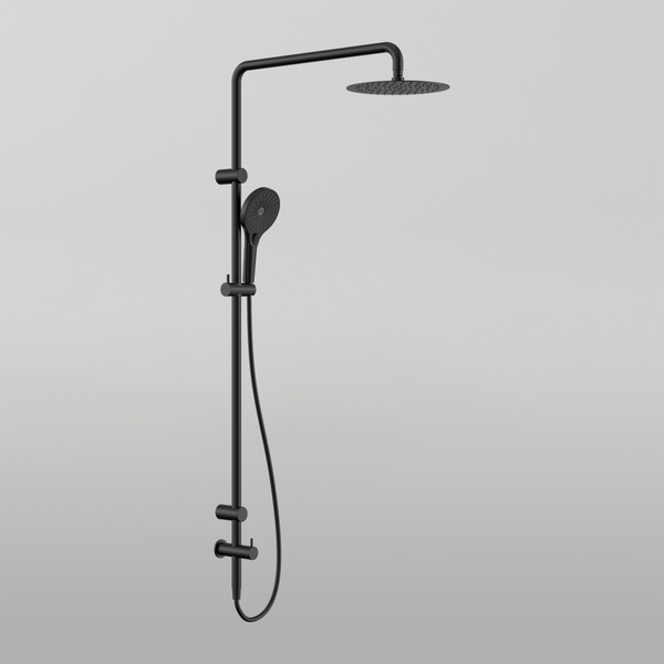 Nero Mecca Care 25mm Grab Rail 900mm Twin Shower Set Matte Black