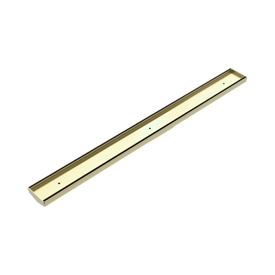 Nero Tile Insert V Channel 900x82mm Floor Grate (without Outlet) Brushed Gold