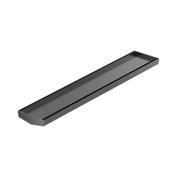 Nero Tile Insert V Channel 600x106mm Floor Grate (without Outlet) Gunmetal