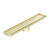 Nero Tile Insert V Channel 600x106mm Floor Grate 90mm Outlet Brushed Gold