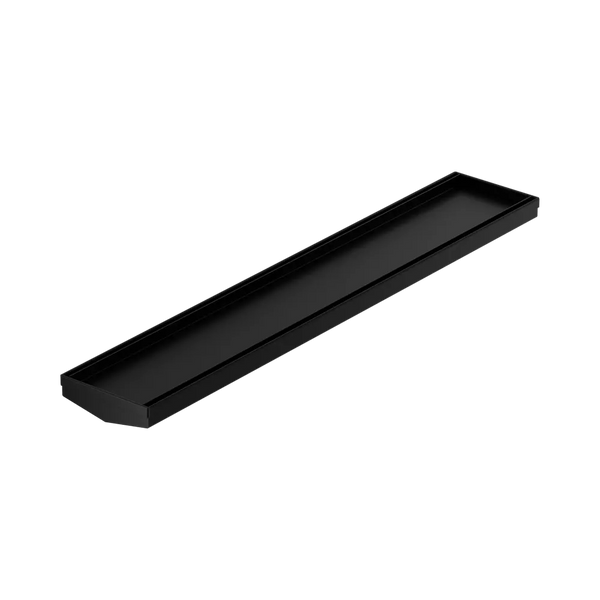 Nero Tile Insert V Channel 600x106mm Floor Grate (without Outlet) Matte Black