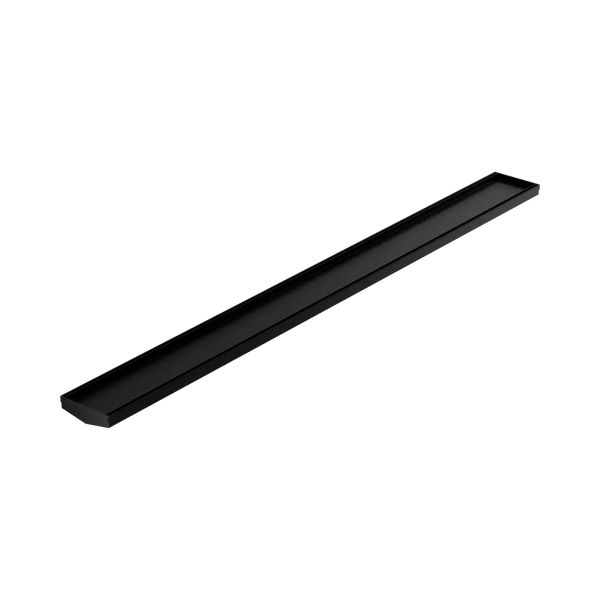 Nero Tile Insert V Channel 1200x106mm Floor Grate (without Outlet) Matte Black