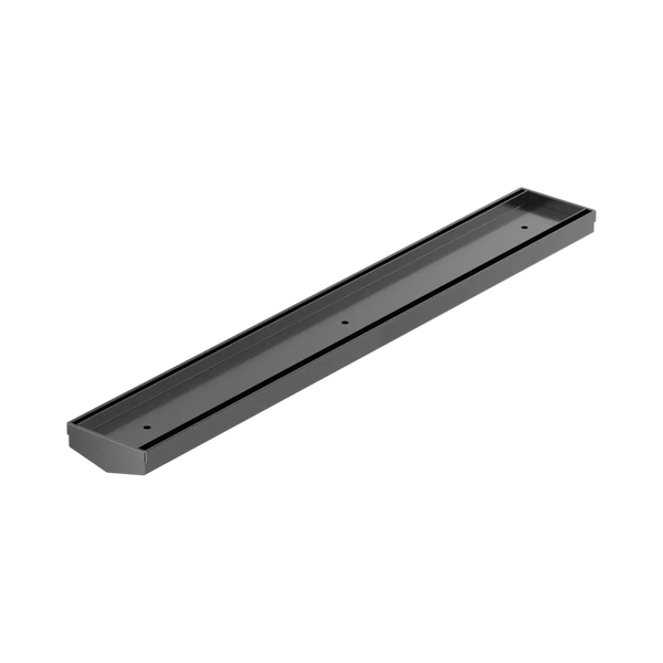 Nero Tile Insert V Channel 600x82mm Floor Grate (without Outlet) Gunmetal
