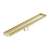 Nero Tile Insert V Channel 600x82mm Floor Grate 50mm Outlet Brushed Gold