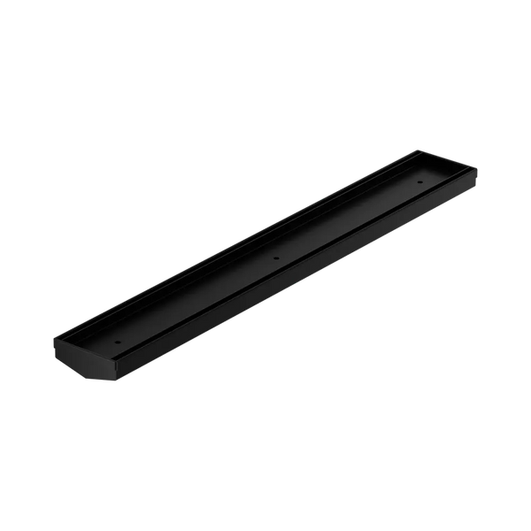 Nero Tile Insert V Channel 600x82mm Floor Grate (without Outlet) Matte Black
