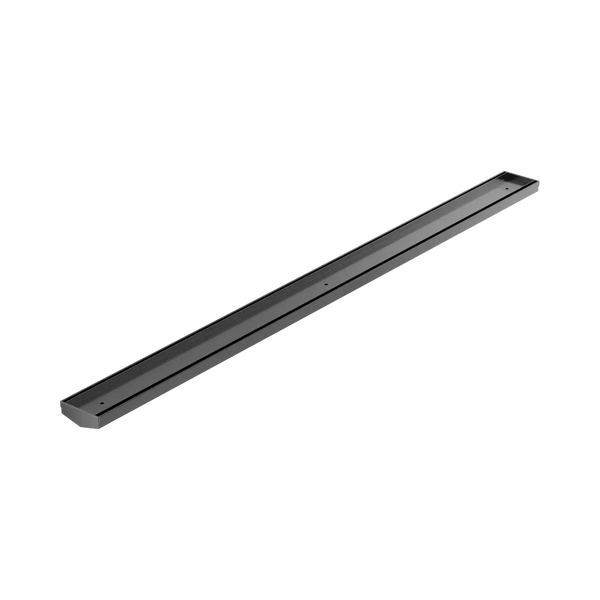 Nero Tile Insert V Channel 1200x82mm Floor Grate (without Outlet) Gunmetal