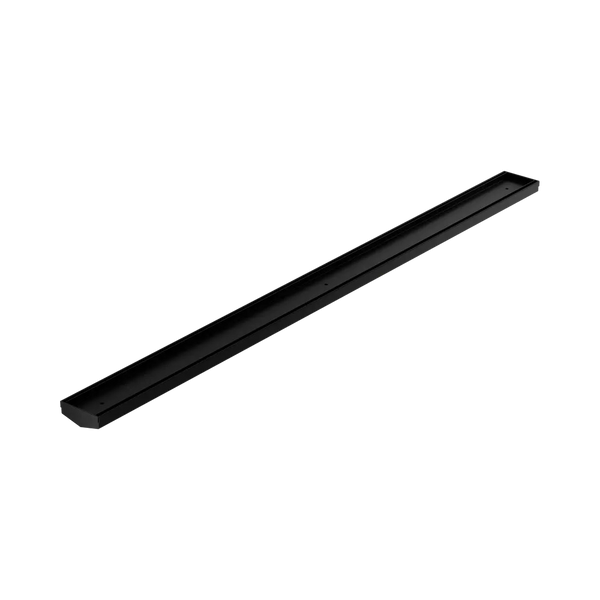 Nero Tile Insert V Channel 1200x82mm Floor Grate (without Outlet) Matte Black
