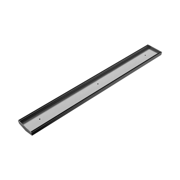 Nero Tile Insert V Channel 800x82mm Floor Grate (without Outlet) Gunmetal