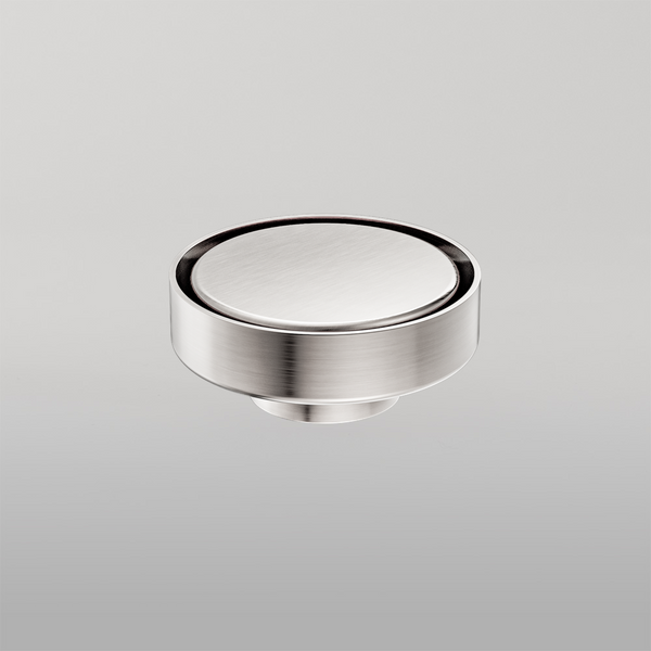 Nero 100mm Round Tile Insert Floor Waste 50mm Outlet Brushed Nickel