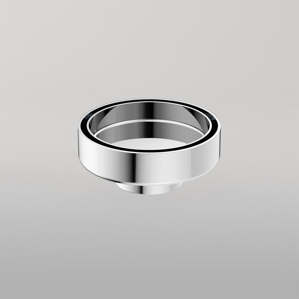 Nero 100mm Round Tile Insert Floor Waste 50mm Outlet Chrome