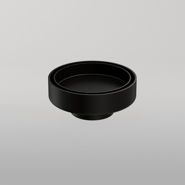 Nero 100mm Round Tile Insert Floor Waste 50mm Outlet Matte Black