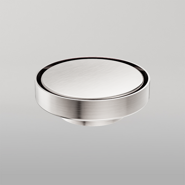 Nero 130mm Round Tile Insert Floor Waste 80mm Outlet Brushed Nickel