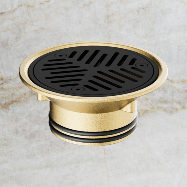 Nero Vinyl Floor Grate to Suit 80mm Outlet Black