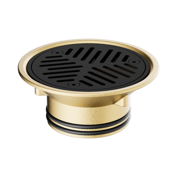Nero Vinyl Floor Grate to Suit 80mm Outlet Black