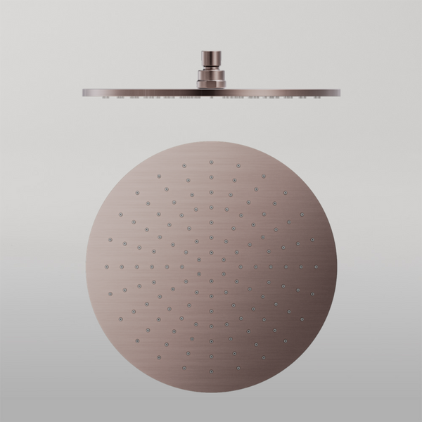 Nero 300mm Round Shower Head Brushed Bronze