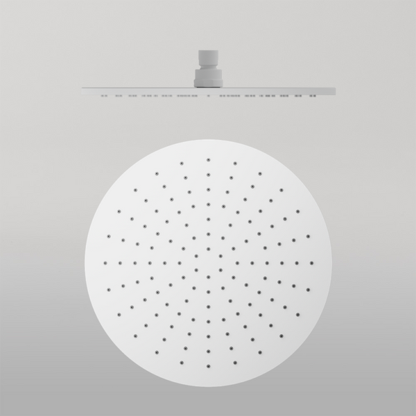 Nero 300mm Round Shower Head Matte White