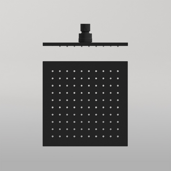 Nero 200mm Square Shower Head Matte Black