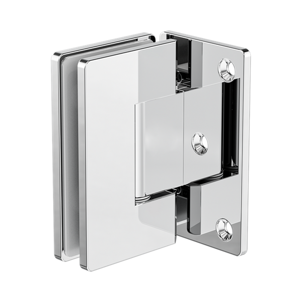 Nero 90 Degree Glass To Wall Shower Hinge 10mm Glass Chrome