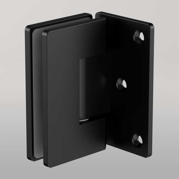 Nero 90 Degree Glass To Wall Shower Hinge 10mm Glass Matte Black