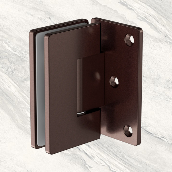 Nero 90 Degree Glass To Wall Shower Hinge 10mm Glass Rome Bronze