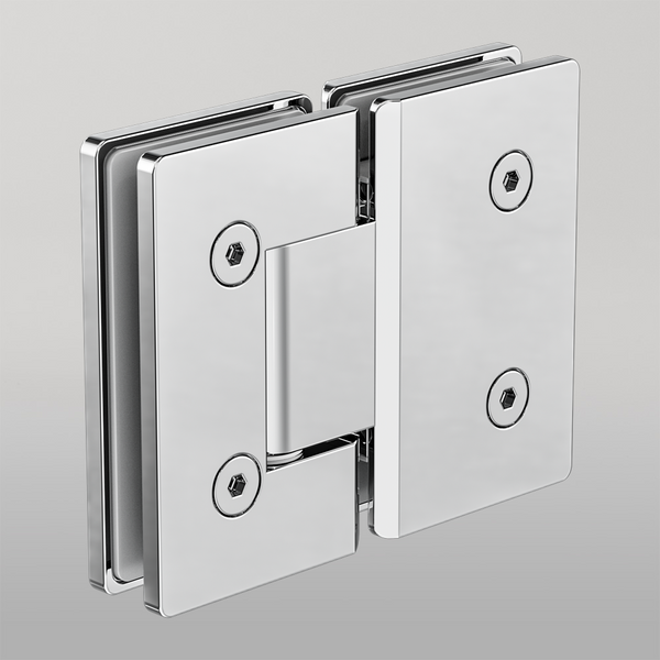 Nero 180 Degree Glass To Glass Shower Hinge 10mm Glass Chrome