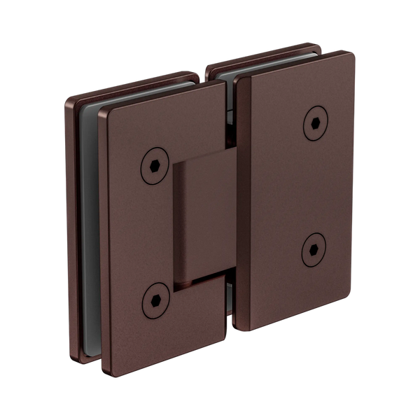 Nero 180 Degree Glass To Glass Shower Hinge 10mm Glass Rome Bronze