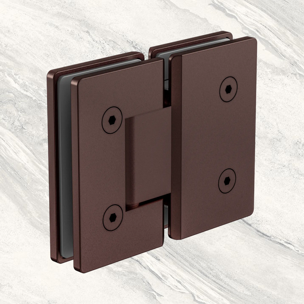Nero 180 Degree Glass To Glass Shower Hinge 10mm Glass Rome Bronze