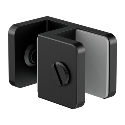 Nero Over-Panel Glass To Glass Fitting 10mm Glass Matte Black