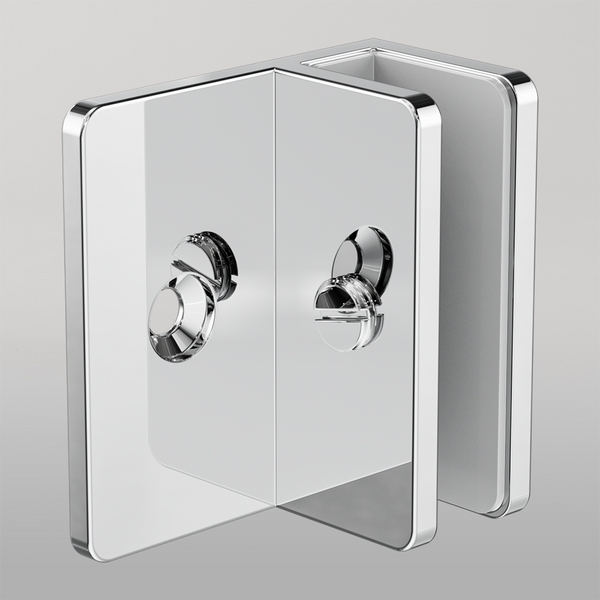 Nero Shower F Bracket 10mm Glass Chrome