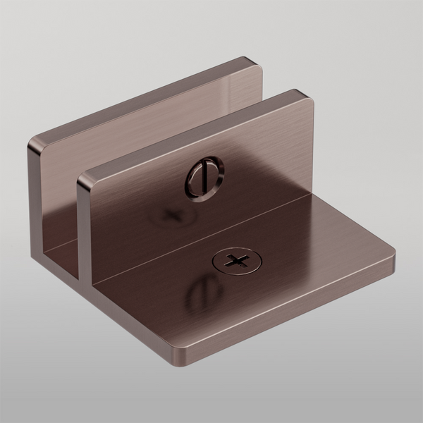 Nero Shower F Bracket 10mm Glass Brushed Bronze